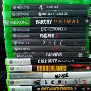 Xbox one and 360 games